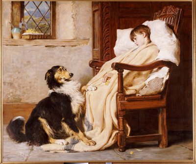 Old Playfellows by Briton Riviere