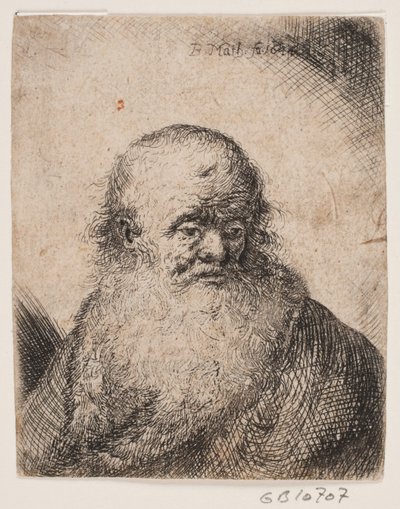 Old Man with Large Beard by Broder Matthisen