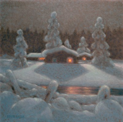 Winter Night by Bror Lindh