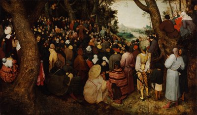 The Sermon of Saint John the Baptist by Bruegel