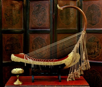 Burmese Harp by Burmese School