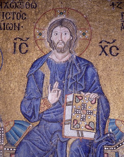 Christ Pantocrator in Hagia Sophia (mosaic) by Byzantine