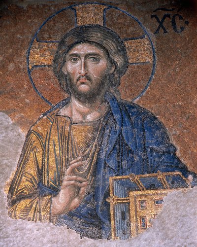 Deesis Christ in Hagia Sophia by Byzantine