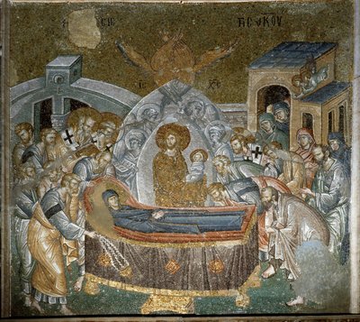 Dormition of the Virgin (Mosaic) by Byzantine