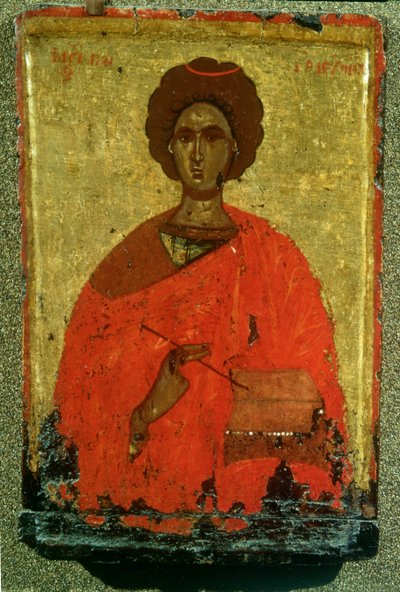 Icon of St. Pantaleon of Nicomedia (d.c.305 AD) by Byzantine
