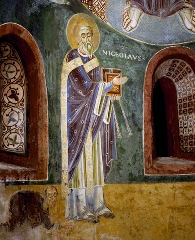 St Nicola (detail) by Byzantine