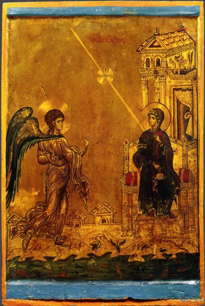 The Annunciation, 12th Century by Byzantine
