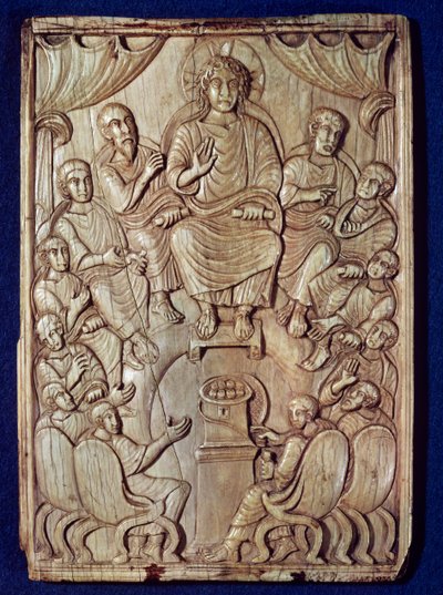 Christ with the Twelve Apostles by Byzantine School