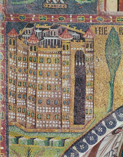 Jerusalem (detail) by Byzantine School