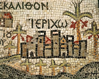 (Detail) Map of Jericho by Byzantine School