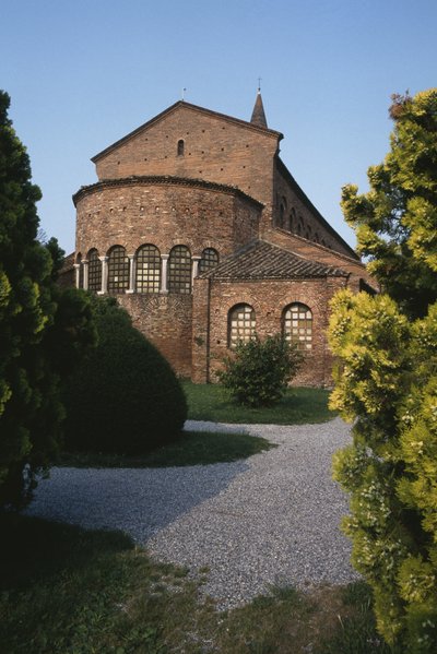 Exterior view of the chevet by Byzantine School