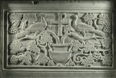 Peacocks and Vines by Byzantine School