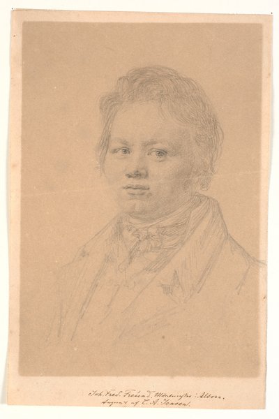 Portrait of Coin Master J.F. Freund by C.A. Jensen