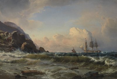 A Norwegian Coastline by C.F. Sørensen