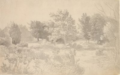 An Enclosure with Trees by Christoffer Wilhelm Eckersberg