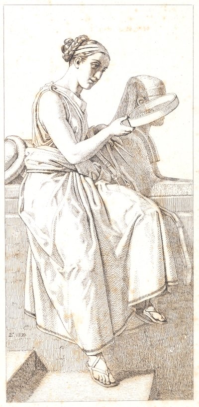 Reason. Allegorical Figure by Christoffer Wilhelm Eckersberg