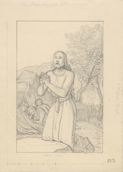 Christ in Gethsemane by Christoffer Wilhelm Eckersberg