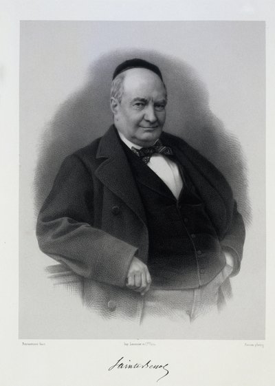 Charles Augustin Sainte-Beuve by C. Bornemann