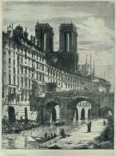 The Little Bridge by C. H. Meryon