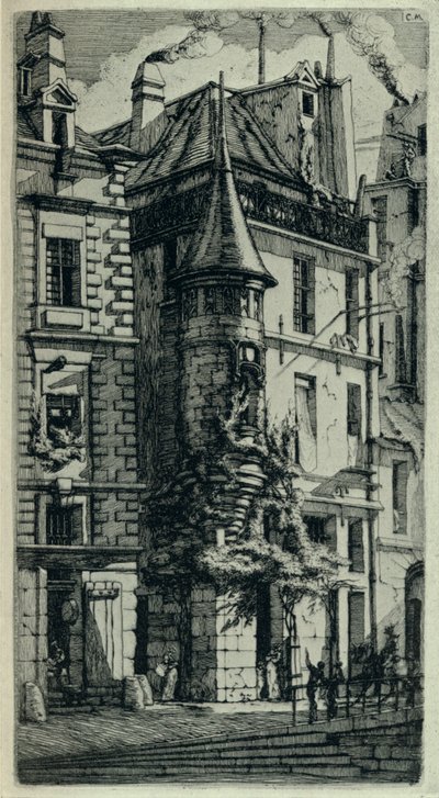 Turret, Rue de la Tixeranderie by C. H. Meryon