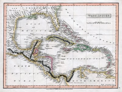 A map of the West Indies by C Smith