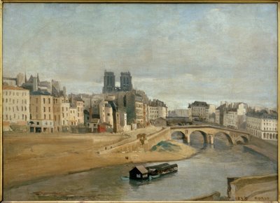 The Quai des Orfèvres by Jean Baptiste Camille Corot