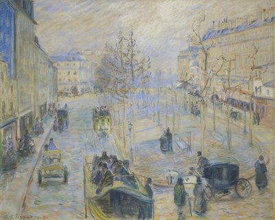 Boulevard Rochechouart by Camille Jacob Pissarro