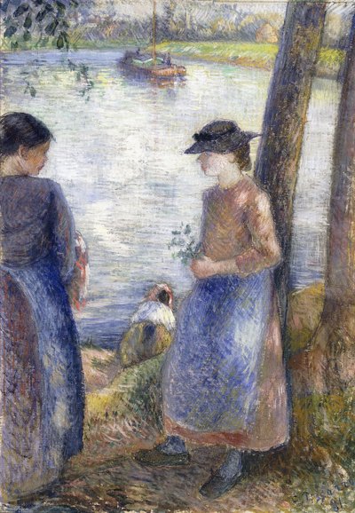 By the Water by Camille Jacob Pissarro