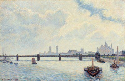 Charing Cross Bridge, London, 1890 by Camille Jacob Pissarro