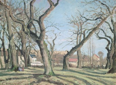 Chestnut Trees at Louveciennes by Camille Jacob Pissarro