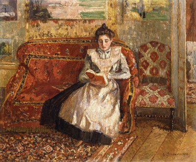 Jeanne Reading by Camille Jacob Pissarro