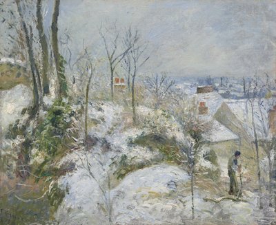 Rabbit Warren at Pontoise, Snow, 1879 by Camille Jacob Pissarro