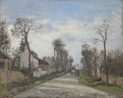 Route de Versailles, Louveciennes, 1870 by Camille Jacob Pissarro