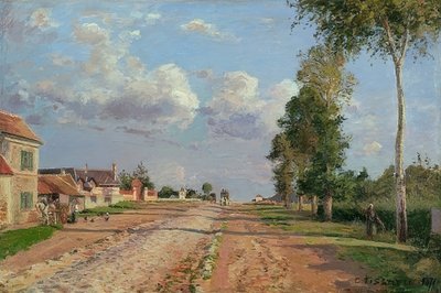 Route de Versailles, Rocquencourt, 1871 by Camille Jacob Pissarro
