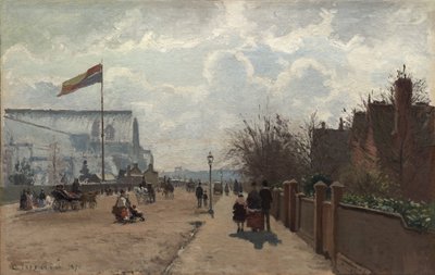 The Crystal Palace by Camille Jacob Pissarro