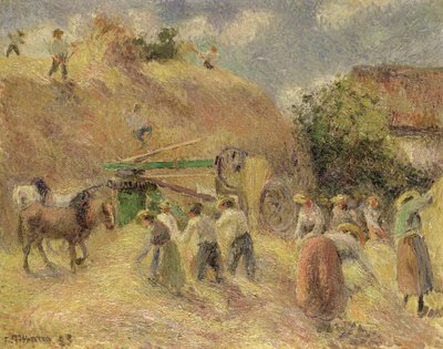 The Harvest by Camille Jacob Pissarro