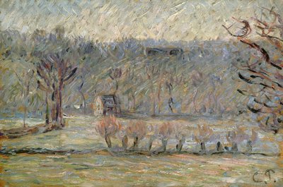 The Hill at Vaches, Bazincourt by Camille Jacob Pissarro