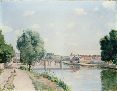 The Railway Bridge, Pontoise by Camille Jacob Pissarro