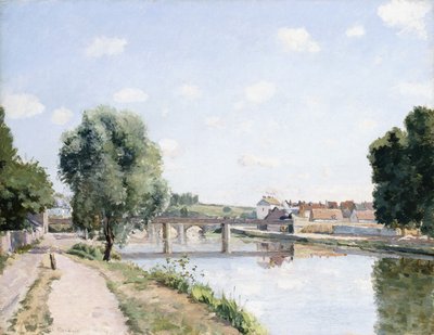 The Railway Bridge, Pontoise by Camille Jacob Pissarro