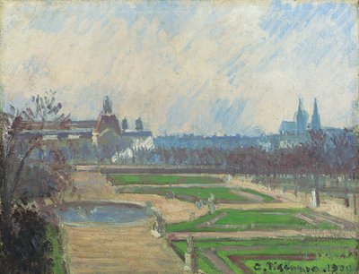 The Tuileries and the Louvre by Camille Jacob Pissarro
