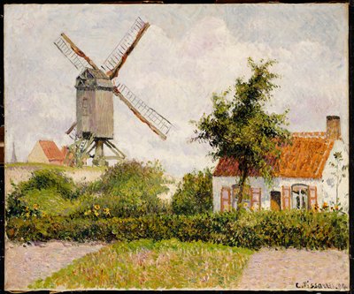 Windmill at Knokke, Belgium by Camille Jacob Pissarro