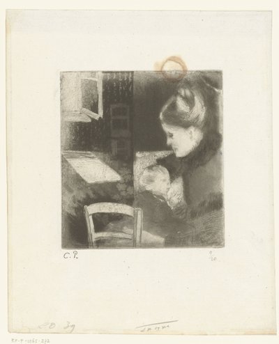 Nursing Woman by Camille Jacob Pissarro