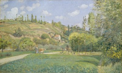 A Cowherd at Valhermeil, Auvers-sur-Oise by Camille Jacob Pissarro