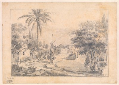 A Village Street, Caracas, Venezuela by Camille Pissarro