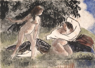 Bathers by Camille Jacob Pissarro