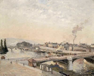 Boieldieu and Corneille bridges by Camille Jacob Pissarro