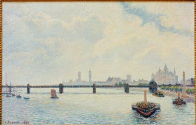 Charing Cross Bridge, London by Camille Pissarro