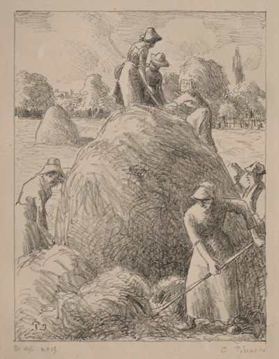 Haymakers of Eragny, c.1896 by Camille Pissarro