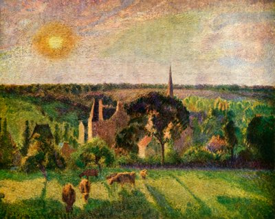 Landscape at Eragny by Camille Jacob Pissarro