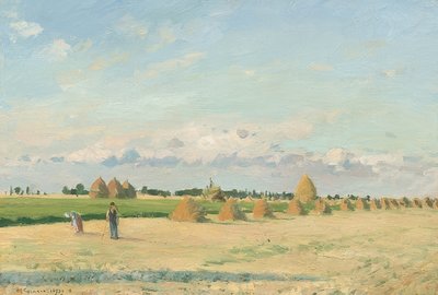 Landscape, Ile-de-France. 1873 by Camille Jacob Pissarro